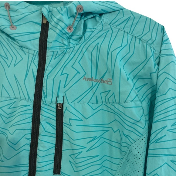 Avalanche Weather Shield Running Shell Aqua Large - Picture 3 of 8